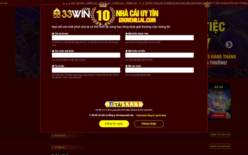 Hướng Dẫn Thực Hiện Nhận Thưởng Của 33win tặng 33k